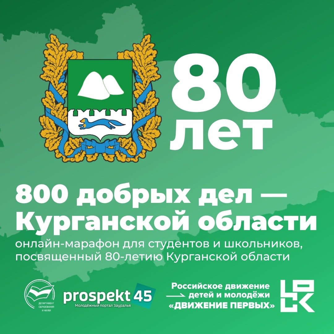 «800 добрых дел – Курганской области».